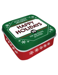 Tarjetas de Juegos Familiares Felices Fiestas 50 Actividades