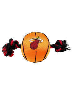 Juguete para mascotas NBA Miami Heat con cuerdas y squeaker