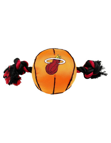 Juguete para mascotas NBA Miami Heat con cuerdas y squeaker