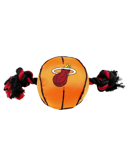 Juguete para mascotas NBA Miami Heat con cuerdas y squeaker