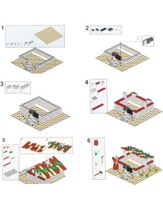 Juego de Bloques de Construcción BAENRCY Granja 100 Piezas 2