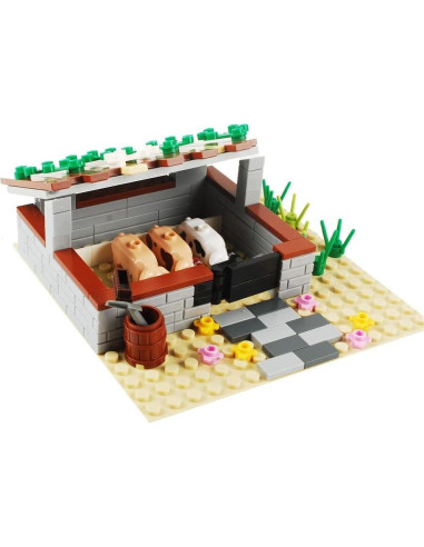 Juego de Bloques de Construcción BAENRCY Granja 100 Piezas