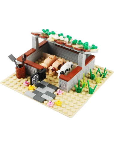 Juego de Bloques de Construcción BAENRCY Granja 100 Piezas