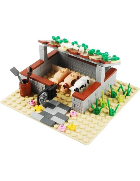 Juego de Bloques de Construcción BAENRCY Granja 100 Piezas