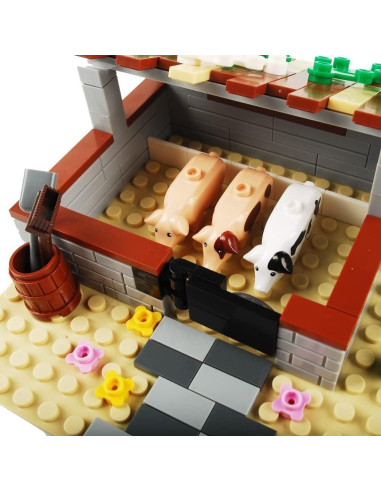 Juego de Bloques de Construcción BAENRCY Granja 100 Piezas