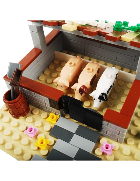 Juego de Bloques de Construcción BAENRCY Granja 100 Piezas