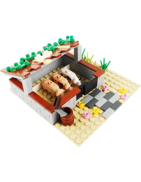 Juego de Bloques de Construcción BAENRCY Granja 100 Piezas