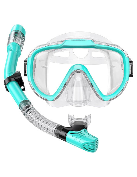 Conjunto de Snorkel Seovediary SS2-TMLV Antivaho Verde
