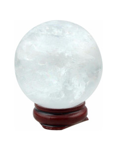 Bola de Cristal de Cuarzo Natural mookaitedecor 4.5-5 cm con Soporte