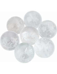 Bola de Cristal de Cuarzo Natural mookaitedecor 4.5-5 cm con Soporte 2