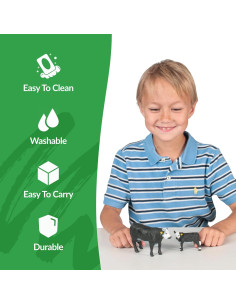 Juguetes de Granja Big Country Vaca y Ternero Black Baldy 2