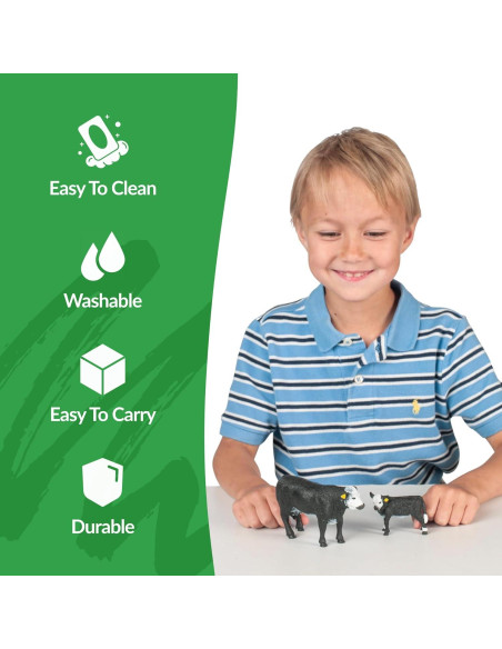 Juguetes de Granja Big Country Vaca y Ternero Black Baldy