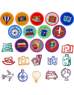 Sellos de Aventura Cinrobiye 24 Pcs para Niños y Niñas 2