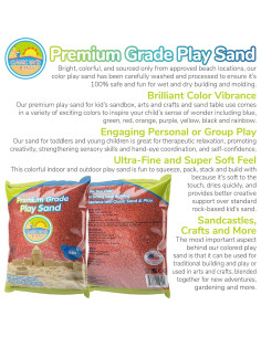 Arena de Juego Naranja CLASSIC SAND 2,27 kg Suave y Segura 2