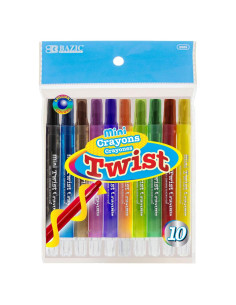 Crayones de Color Twistables BAZIC 24 Piezas Multicolor