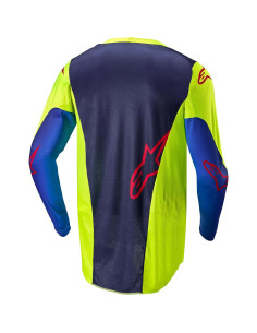 Jersey Racer Alpinestars Amarillo Fluo Azul Grande 2