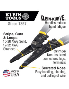Pelacables Multiuso Klein Tools 1009 - Crimpadora y Cortadora 2
