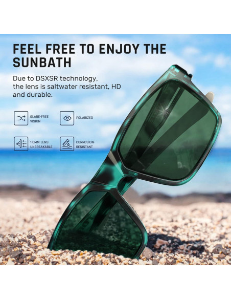 Gafas de sol deportivas TOREGE TR65 polarizadas UV400