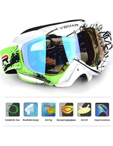 Gafas de protección Ubelly S218 para motocross y ATV