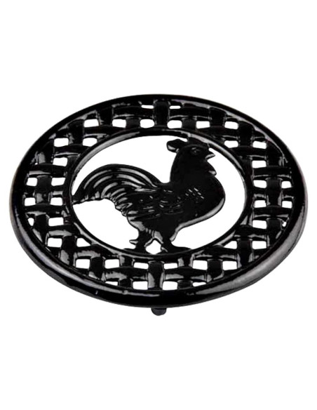 Trivet Cuadrado de Hierro Fundido Home Basics Negro 20.32 cm