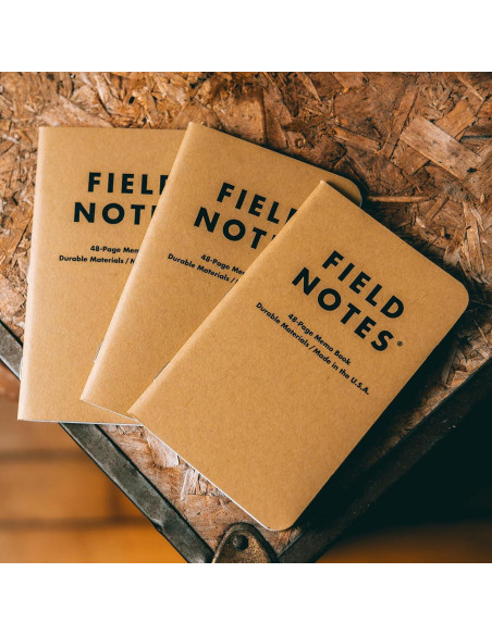 Cuadernos Field Notes para zurdos - 3 Pack Papel Rayado 8.9x14cm Cuadernos Field Notes para zurdos - 3 Pack Papel Rayado 8.9x14cm