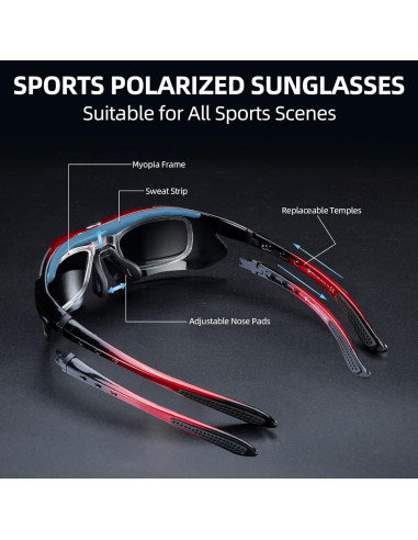 Gafas de Sol ROCKBROS Deportivas Polarizadas UV400 Ciclismo