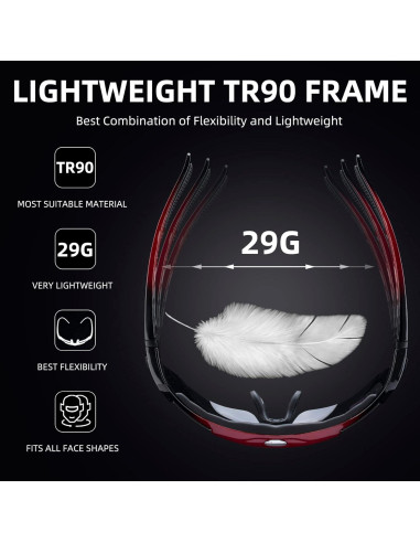 Gafas de Sol ROCKBROS Deportivas Polarizadas UV400 Ciclismo