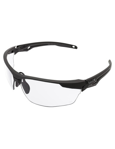 Patillas de bi-material PC+TPR negro mate Tryon con lentes anti-vaho