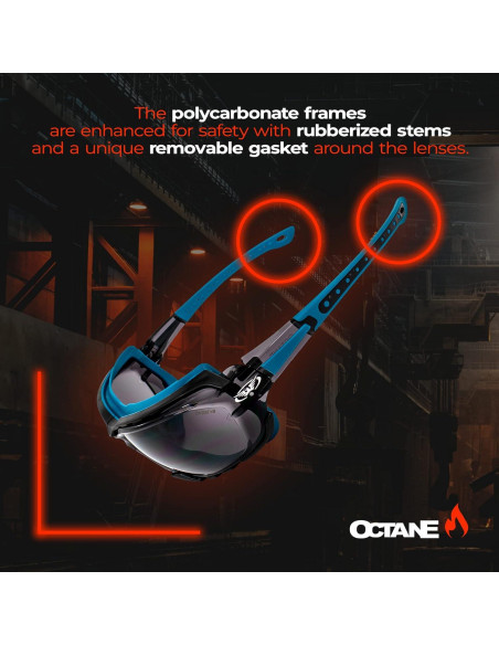 Gafas de Seguridad Global Vision Octane UV y Antiempañante