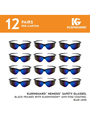 Gafas de Seguridad KleenGuard V30 Nemesis - 12 Pares