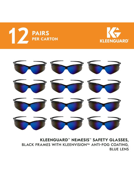 Gafas de Seguridad KleenGuard V30 Nemesis - 12 Pares