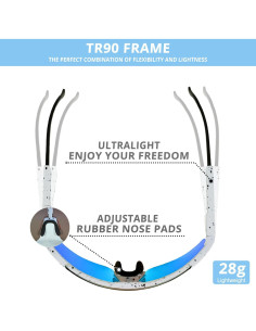 Gafas de Ciclismo Douide Sungla0706 UV400 Unisex 2