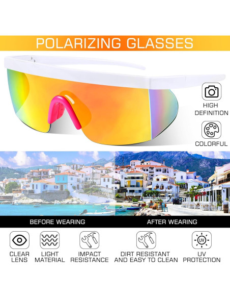 3 Pares de Gafas de Sol Deportivas Sherr UV Polarizadas