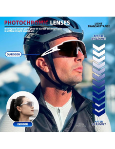 Gafas de sol fotocromáticas ROCKBROS UV400 para ciclismo 2