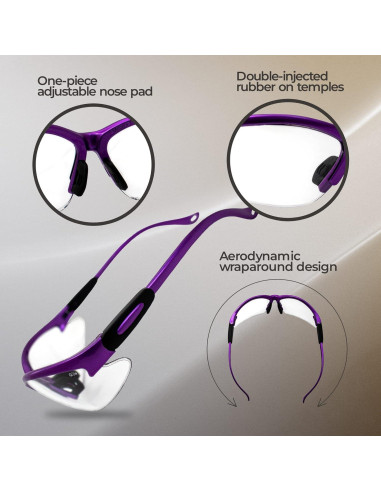 Gafas de seguridad Global Vision Cougar Lentes Transparentes