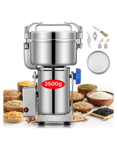 Molino de Granos FOHERE 2500g Acero Inoxidable 3580W