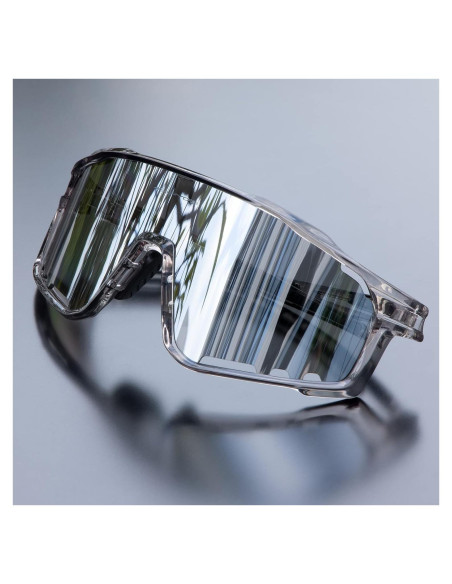 Gafas de Ciclismo KAPVOE Polarizadas TR90 3 Lentes UV400