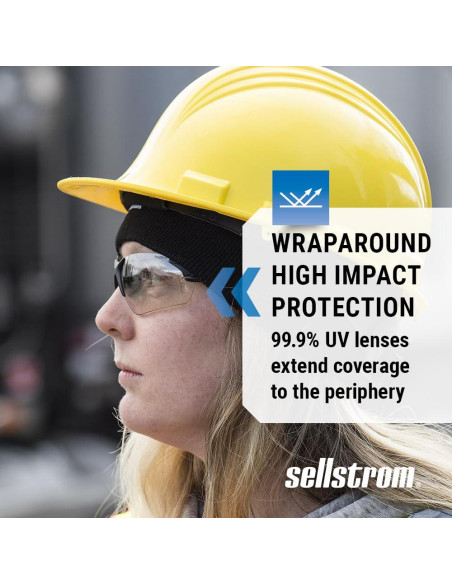 Gafas de Seguridad Sellstrom S72302, Antiempañante, UV 99%
