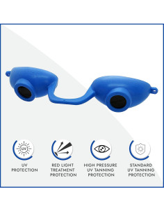 Gafas de Bronceado Super Sunnies Evo UV Protección Azul 2