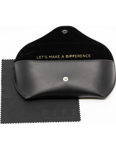 Gafas de sol aviador DIFF Lenox UV400 doradas para mujer