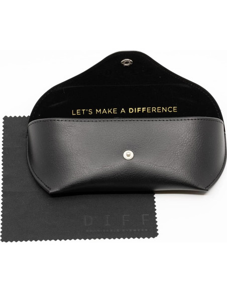 Gafas de sol aviador DIFF Lenox UV400 doradas para mujer