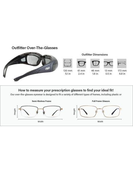 Gafas de seguridad Global Vision Outfitter 2 pares UV400