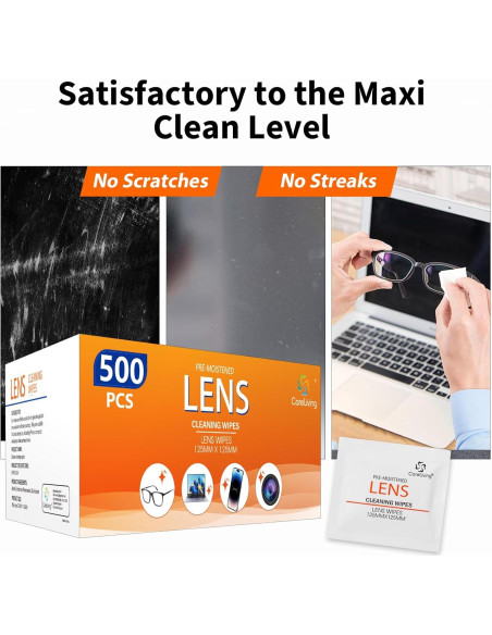 Toallitas de limpieza CareLiving 500 unidades prehumedecidas