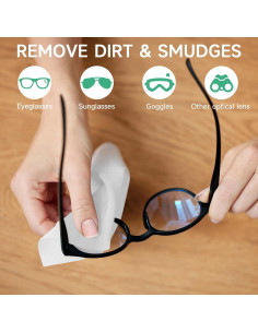 120 Toallitas de Limpieza para Lentes Lensmate Individuales 2