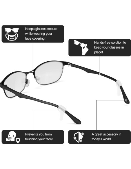 Sujetadores Antideslizantes Lvvfit para Gafas - 10 Pares