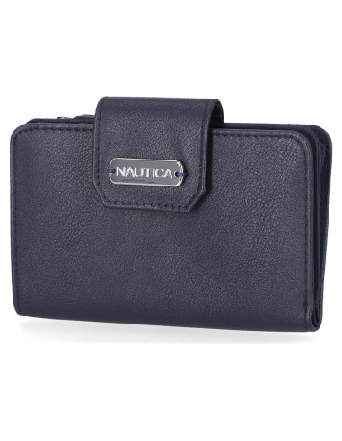 Cartera de Cuero Vegano Nautica Close Reach RFID Índigo