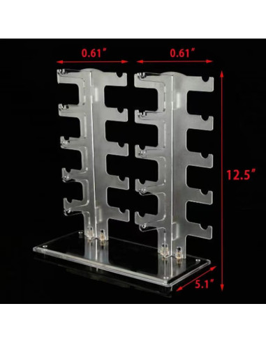 Soporte para Gafas YF-ANEN 10 pares 2 filas plástico