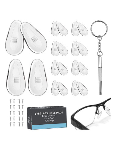 Kit de Reparación de Gafas Askilt con Almohadillas de Silicona