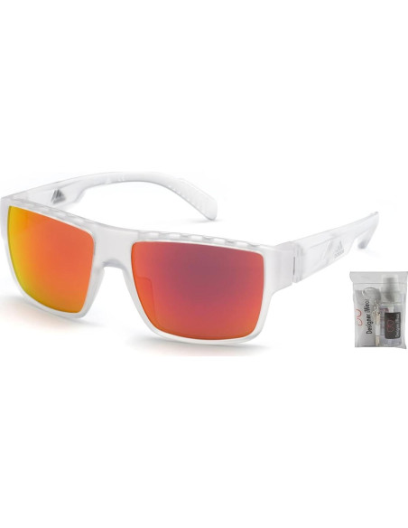 Gafas de Sol Rectangulares Adidas SP0006 para Hombres + Kit iWear