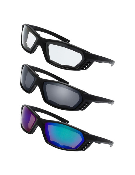Gafas de Motocicleta The Fresh FR13 UV400 3 Pares Acolchadas